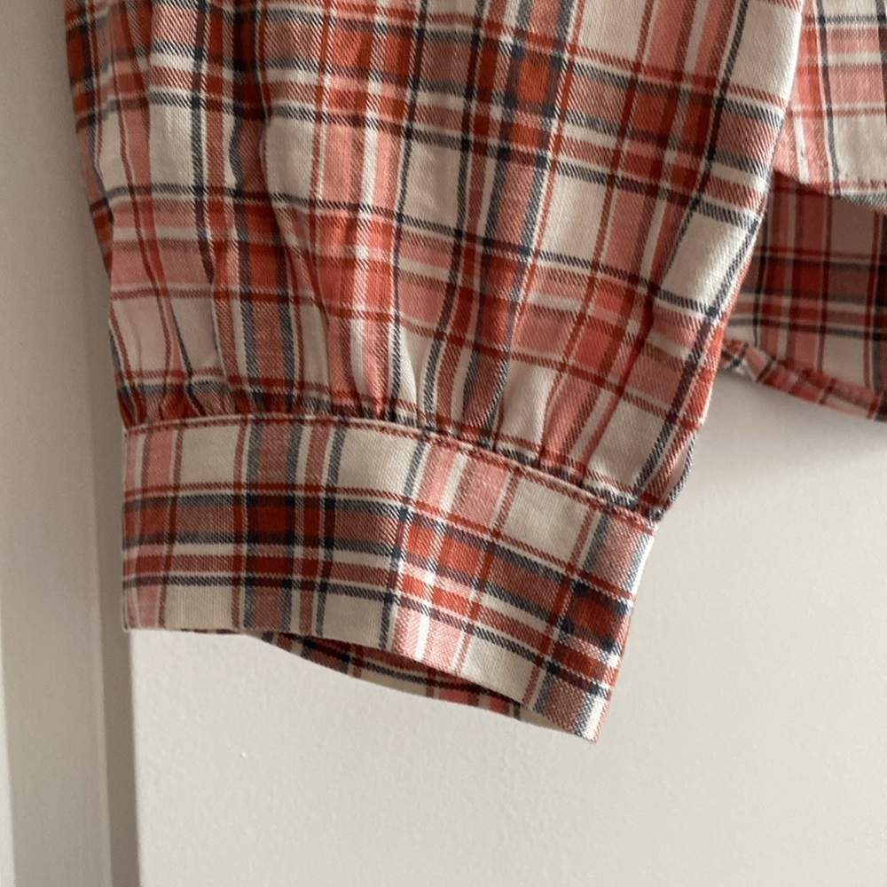 LOFT Ruffled Color Button Down Shirt - NEW - Picture 3 of 9